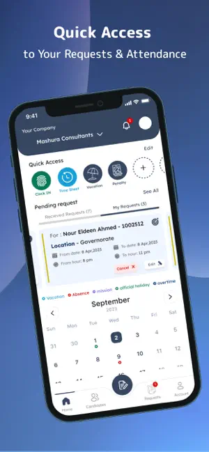 Circle HR application preview